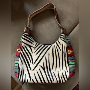 American Darling Zebra and aztec print bag
